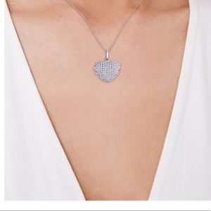 Heart Shaped Diamond Locket